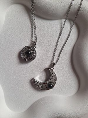 گردنبند مگنتی مهر و ماه