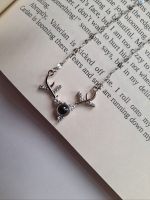 گردنبند شاخ گوزن نقره ای
