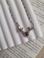 گردنبند شاخ گوزن نقره ای